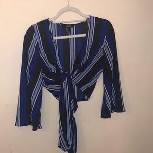 Crop Wrap Around Blouse